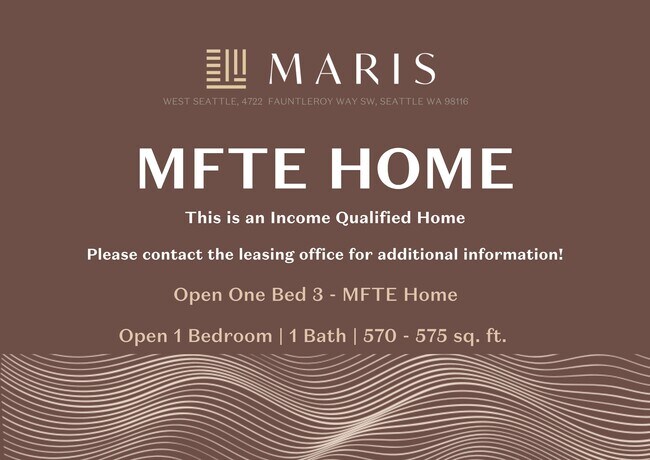Open One Bed 3 MFTE A340 floor plan